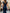 Navy Blue Sequin Lace & Satin Mermaid Maxi Dress