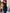 Navy Blue Sequin Lace & Satin Mermaid Maxi Dress