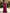 Vestido maxi rosa palo de gasa con malla transparente y mangas de medio largo