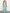 Light Blue Satin V-Neck With Bow Hem Maxi Dress