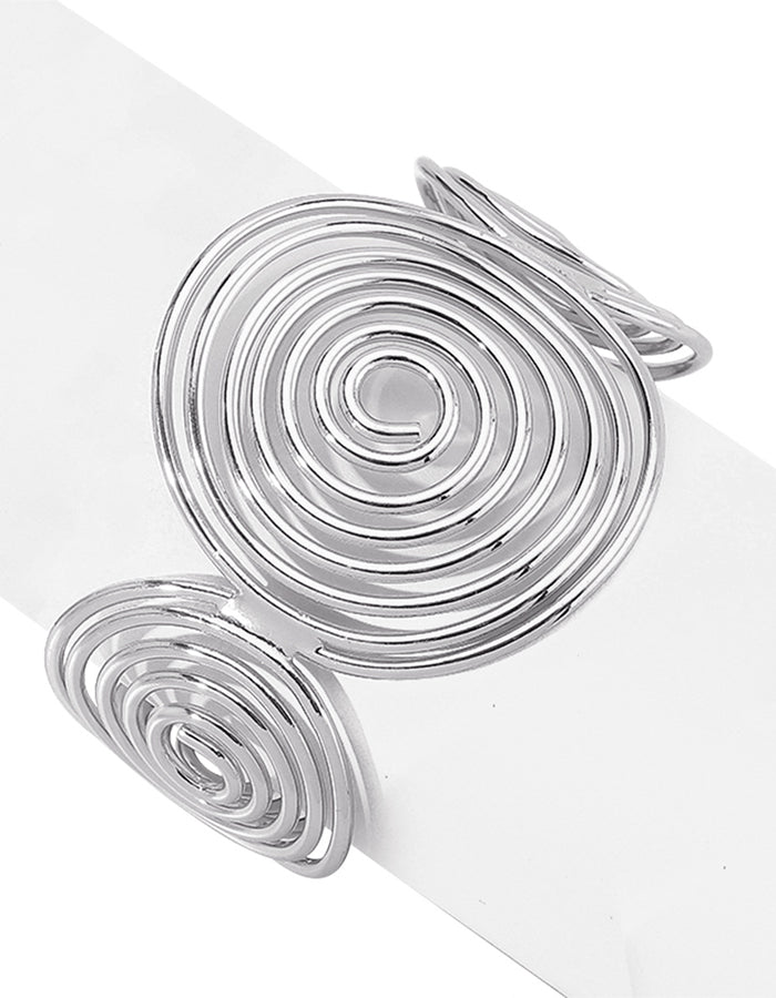 Spiral Wire Open Bracelet