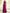 Rose Pink Off Shoulder Bow Slit Chiffon Maxi Dress