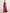 Rose Pink Off Shoulder Bow Slit Chiffon Maxi Dress