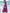 Fuchsia High-Neck Tiered Ruffle Chiffon Maxi Dress