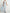 Light Blue Off Shoulder Embroidered Fishtail Fabric Maxi Dress