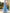 Sky Blue Openwork Pleated Chiffon Maxi Dress