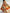 Orange Tropical Plant Print V-neck Chiffon Maxi Dress