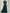 Dark Green Chiffon Draped Neckline Fitted Waist Maxi Dress