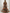 Brown Printed Chiffon V-Neck Empire-Waist Maxi Dress