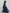 Navy One-Shoulder Ruffled Tulle Maxi Dress