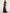 Solid Color V-neck Pleated Glossy Satin Fishtail Maxi Dress