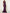 Solid Color V-neck Pleated Glossy Satin Fishtail Maxi Dress