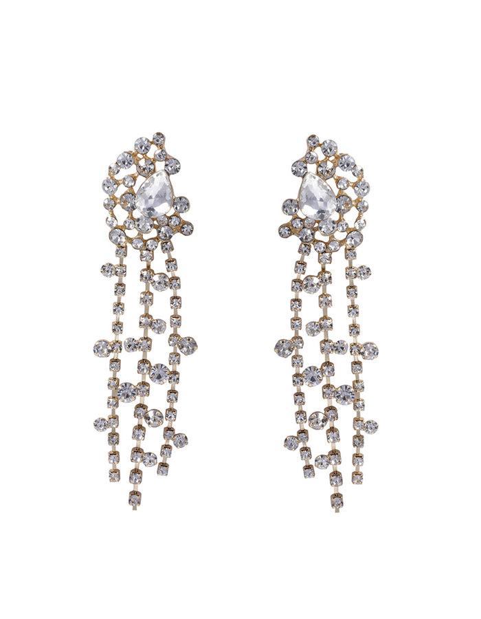 Geometric Tassel Waterfall Shaped Alloy Earrings