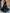 Navy Blue One-Shoulder Pleated Satin Asymmetric Midi Dress