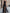 Pure Black Chiffon Round Neck Sleeveless Fitted Waist Slit Maxi Dress