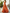 Vibrant Orange Chiffon Round-neck Sleeveless Fitted Waist Maxi Dress