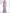 Lavender Purple Mesh Embroidered Short Sleeved Satin Belt Maxi Dress