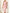 Pink Blended Asymmetrical Neckline Midi Dress