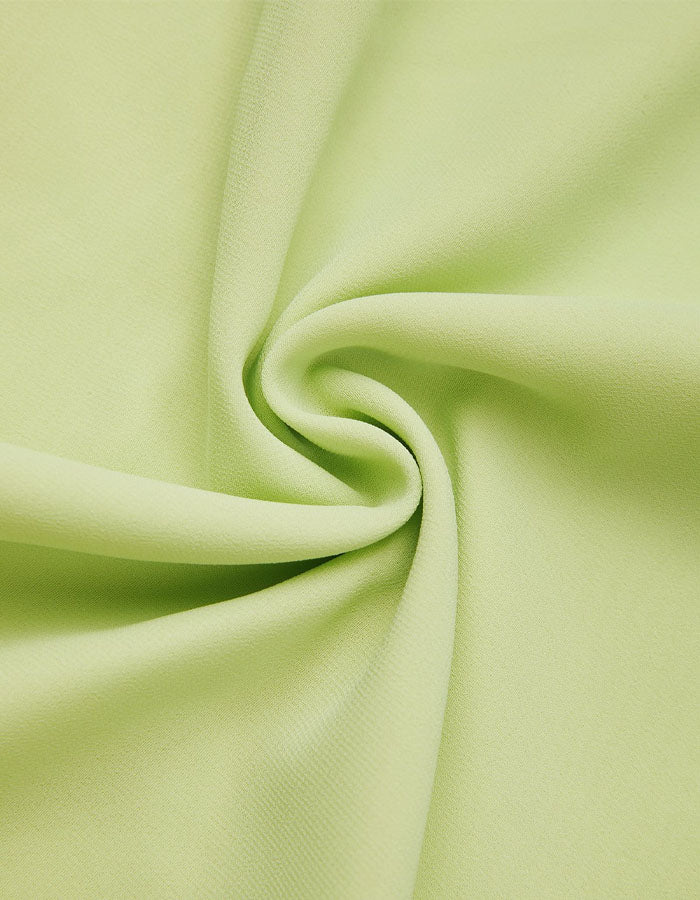 Yellow Green Chiffon V-Neck Maxi Dress