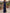 Navy Blue Chiffon Asymmetrical Neckline Maxi Dress