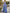 Blue Deep V-Neck Chiffon Maxi Dress