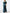 Lake Blue Satin Asymmetrical Neckline Maxi Dress