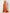 Orange Satin V-Neck Maxi Dress
