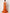 Orange Satin V-Neck Maxi Dress