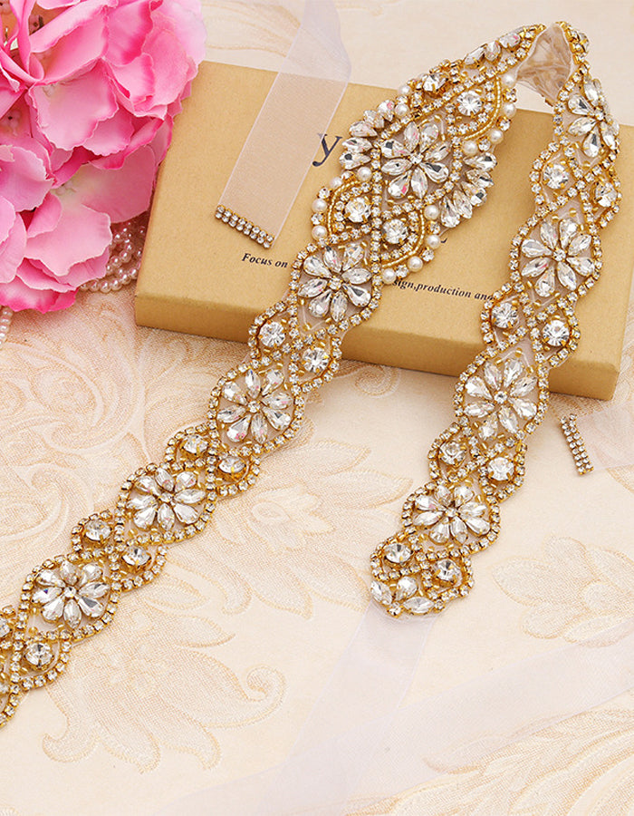 Rhinestone Appliqué Waistband
