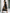 Black Satin Printed High-Neck Midi Dress