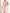 Pink Blended Asymmetrical Neckline Midi Dress