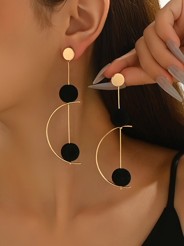 Elegant Heart-shaped Earrings