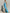 Blue Asymmetrical One Shoulder Drape Maxi Dress
