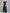 Navy Blue Beaded V-Neck High-Low Chiffon Maxi Dress
