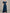 Navy Blue Beaded V-Neck High-Low Chiffon Maxi Dress