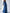 Blue Polka Dot Tulle Off Shoulder Design Maxi Dress