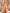 Light Orange One Shoulder 3D Floral Chiffon Slit Maxi Dress