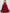 Burgundy Strapless Ruffled Organza Maxi Dress