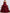 Burgundy Strapless Ruffled Organza Maxi Dress