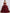 Burgundy Strapless Ruffled Organza Maxi Dress