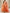 Orange One Shoulder Shawl Sleeve Chiffon Maxi Dress