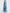Sky-blue Sleeveless V-neck Wrap-style Organza Maxi Dress