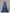 Blue Off Shoulder Pleated Tulle With Floral Embroidery Maxi Dress