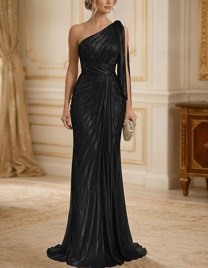 Silver Shoulder Maxi Dress