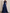 Navy Blue Lace V-neck Satin Maxi Dress