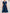 Navy Satin Front With A Twisted Detail Midi Dress
