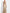 Champagne Colored Satin Backless Halter Neck Fishtail Maxi Dress