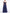 Navy Blue Off-the-Shoulder Ruffled Organza High-Low Maxi Dress