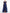 Navy Blue Off-the-Shoulder Ruffled Organza High-Low Maxi Dress
