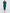 Blue Green Satin Asymmetrical Off Shoulder Midi Dress